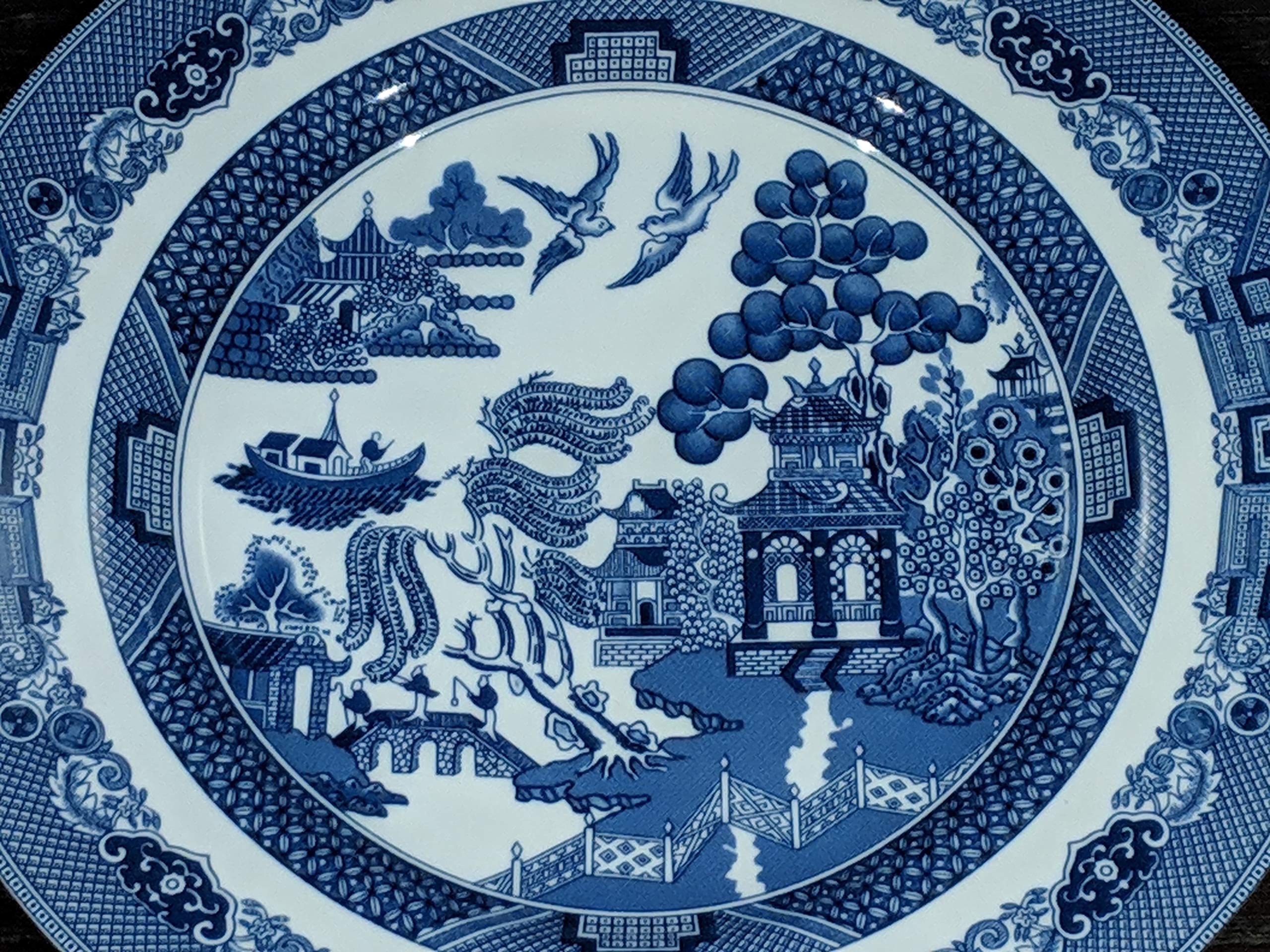 Amazon.com | Johnson Bros. Blue Willow Salad Plate: Blue Willow